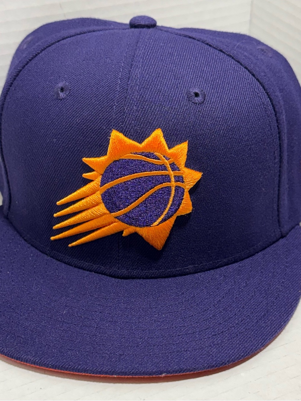 NBA PHOENIX SUNS NEW ERA BASIC TONAL 59FIFTY FITTED HAT Purple Orange Uv